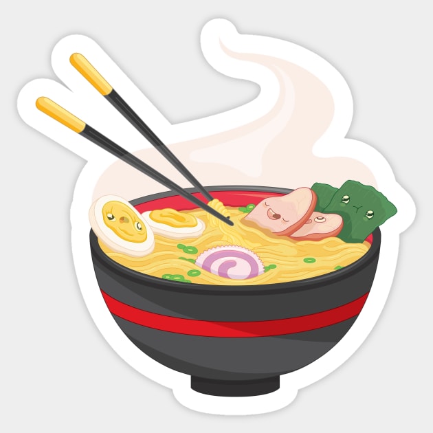 Ramen Sticker by Sam Potter Design